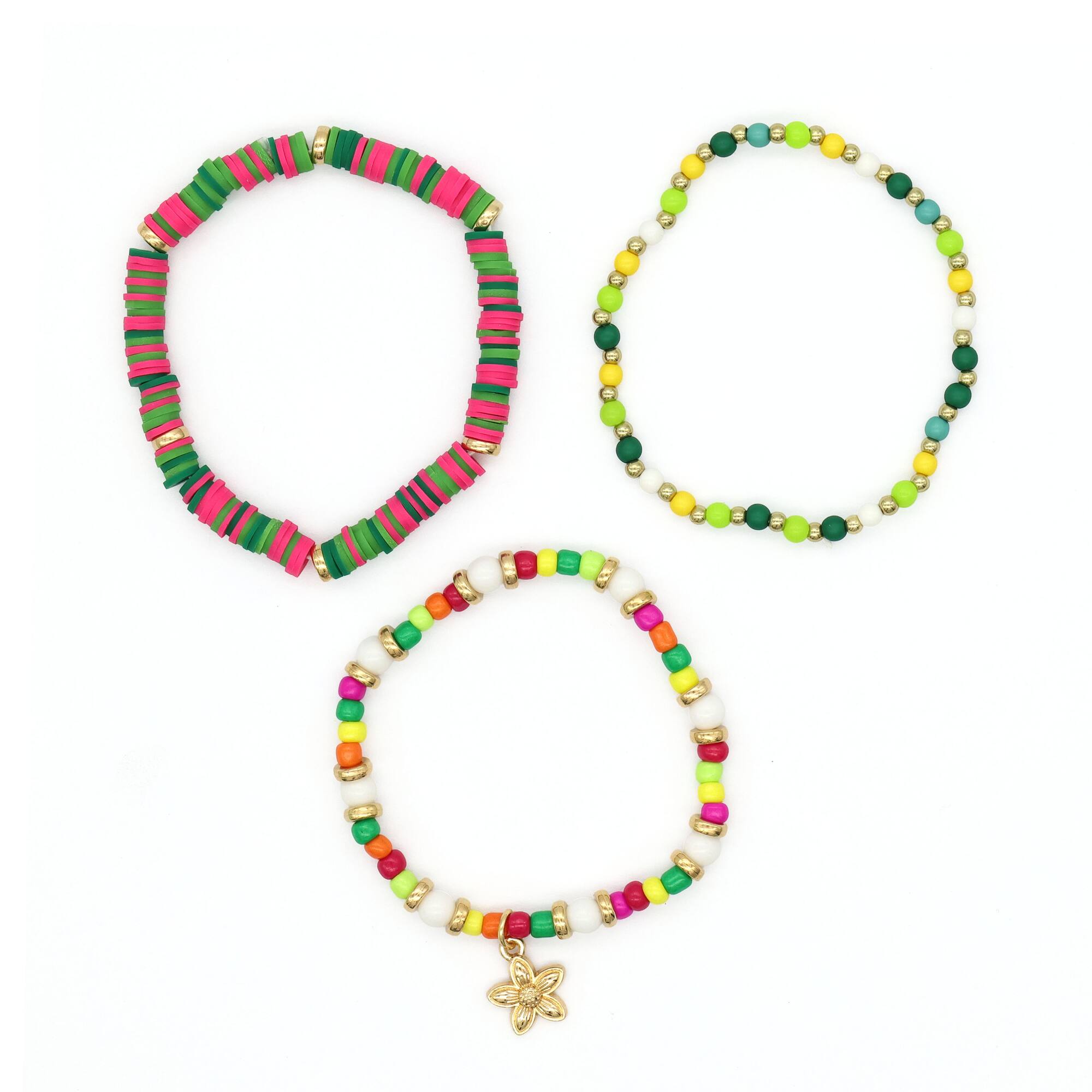 Summer Flower Beaded Bracelet Set by Make Market®